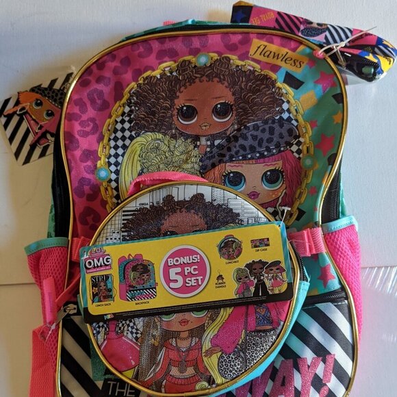 NWT LOL Surprise! Slay the Runway 5p Backpack Set Fashion L.O.L. Dolls Xmas Gift - Picture 1 of 13